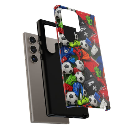 Soccer Ball Pattern Phone Case – Sports Fan Tough Protective Game Day Case