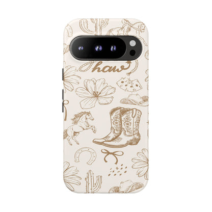Western Cowgirl Phone Case for iPhone Samsung Galaxy Pixel Tough Case