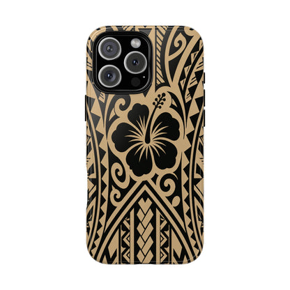 Polynesian Tribal Hawaiin Hibiscus Phone Case for iPhone Samsung Galaxy