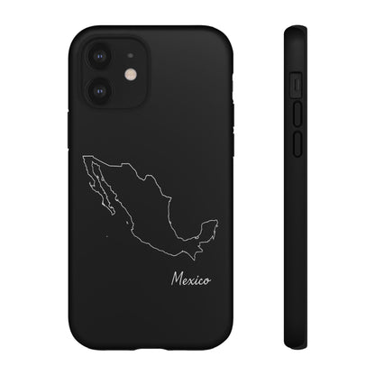 Mexico Outline Phone Case – Minimal Country Map Tough Case (iPhone, Samsung, Pixel)
