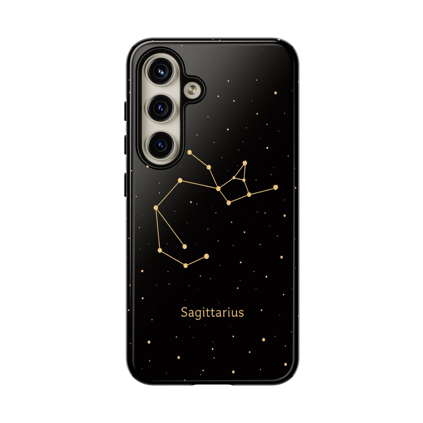 Sagittarius Zodiac Constellation Phone Case – Luxe Gold Celestial Cover