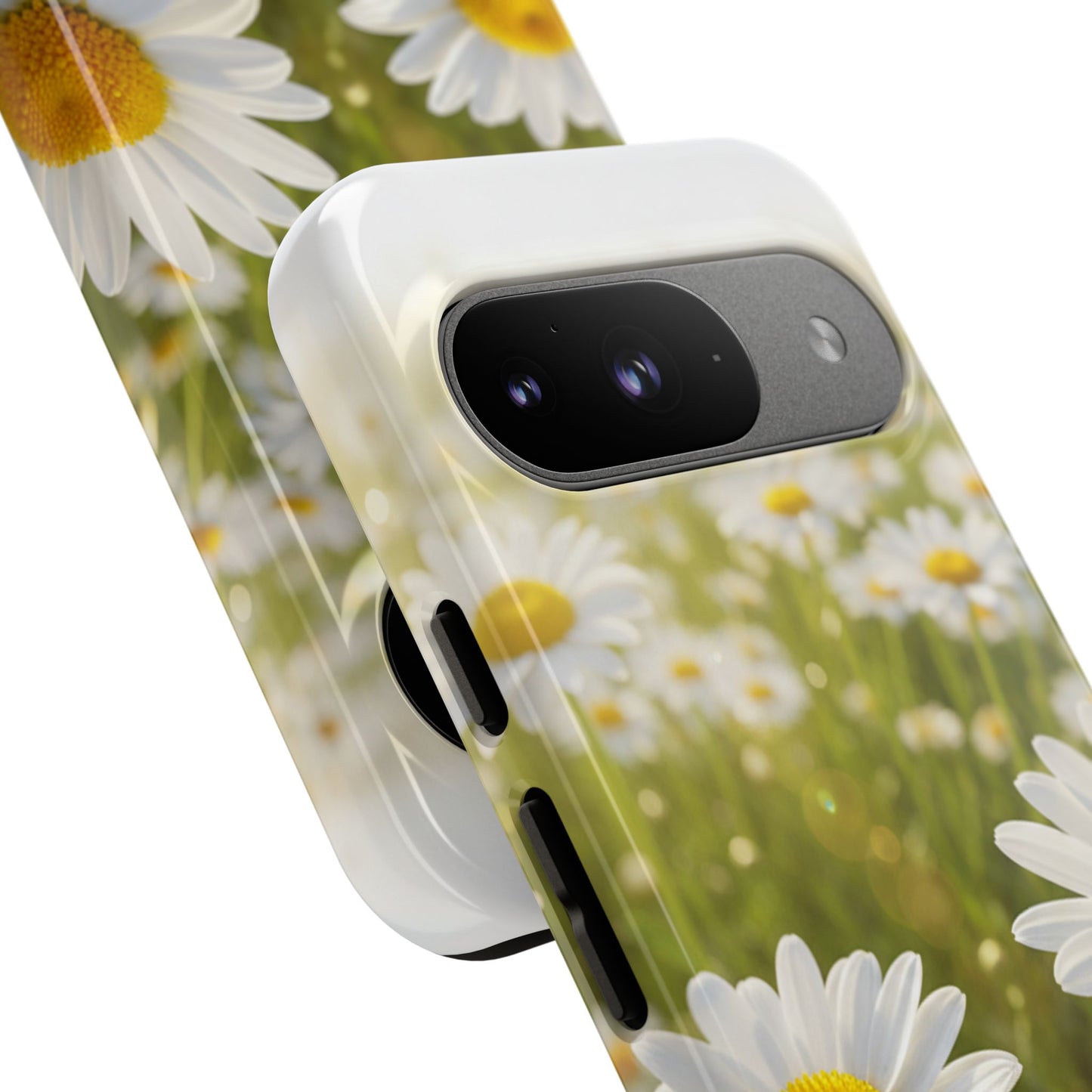 Daisy Phone Case – Floral Spring Field Tough Protective Case (iPhone, Samsung, Pixel)