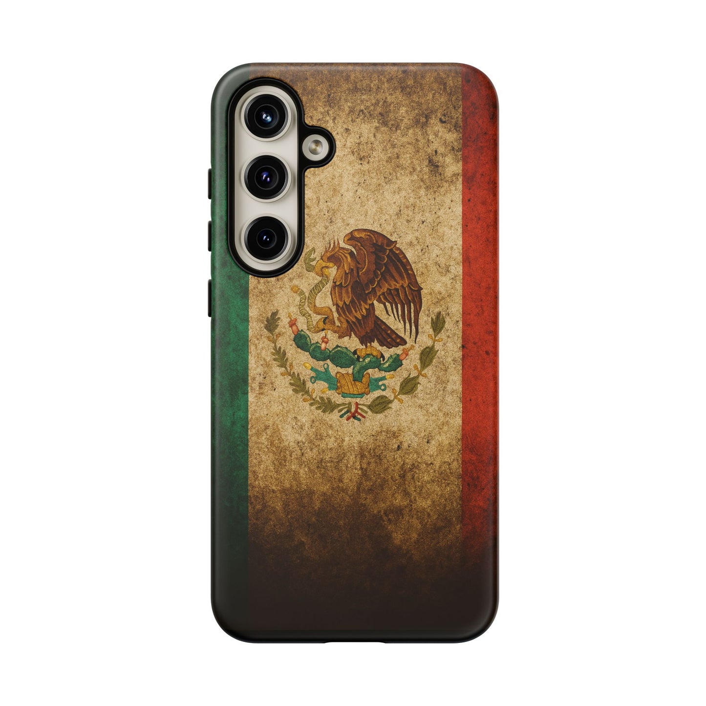 Vintage Mexico Flag Phone Case – Mexican Pride Grunge Flag Aesthetic Tough Case
