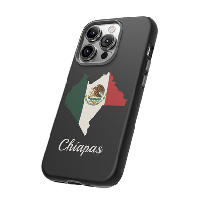 Chiapas Mexico Flag Map Phone Case | Mexican American Pride Tough Case for iPhone & Samsung