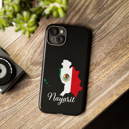Nayarit Mexico Flag Map Phone Case | Mexican American Pride Tough Case for iPhone & Samsung