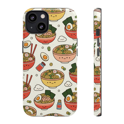 Kawaii Ramen Phone Case – Cute Japanese Food Pattern | Noodle Bowl Aesthetic Case