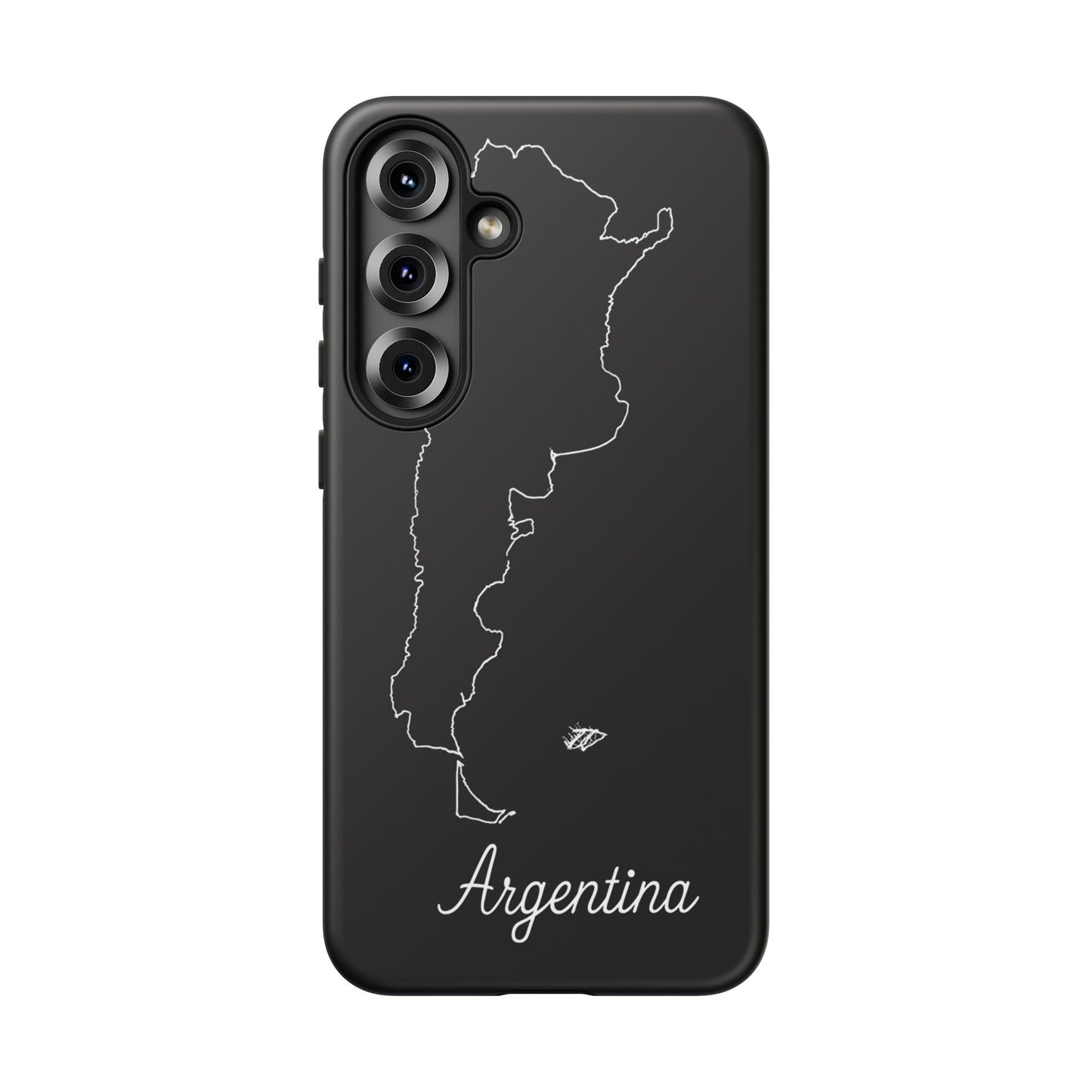 Argentina Outline Phone Case – Minimal Country Map Tough Case (iPhone, Samsung, Pixel)