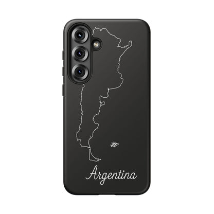 Argentina Outline Phone Case – Minimal Country Map Tough Case (iPhone, Samsung, Pixel)