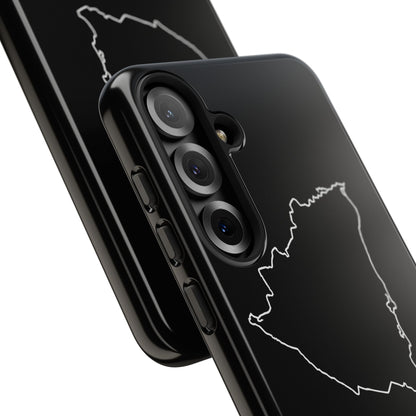 Nicaragua Outline Phone Case – Minimal Country Map Tough Case (iPhone, Samsung, Pixel)