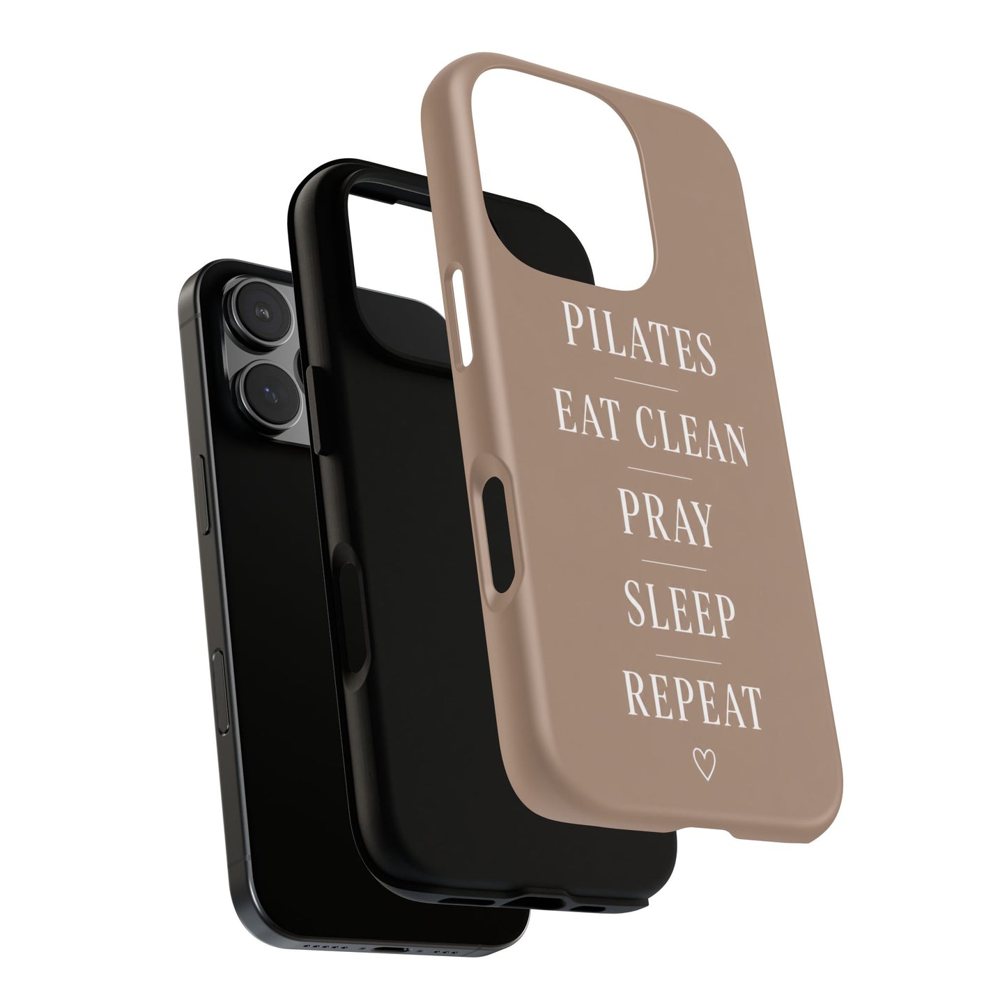 Pilates Phone Case | Eat Clean Pray Sleep Repeat Aesthetic | Wellness Girl Gift