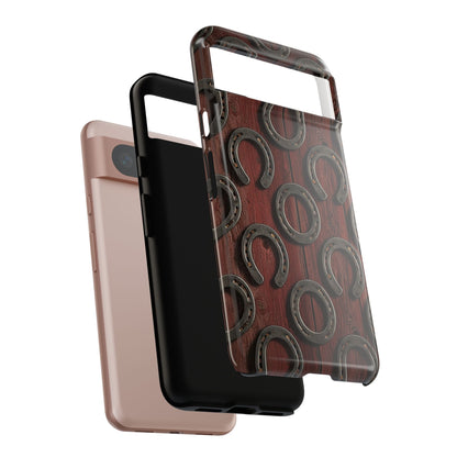 Rustic Horseshoe Western Phone Case – Cowboy Country Ranch Tough Case