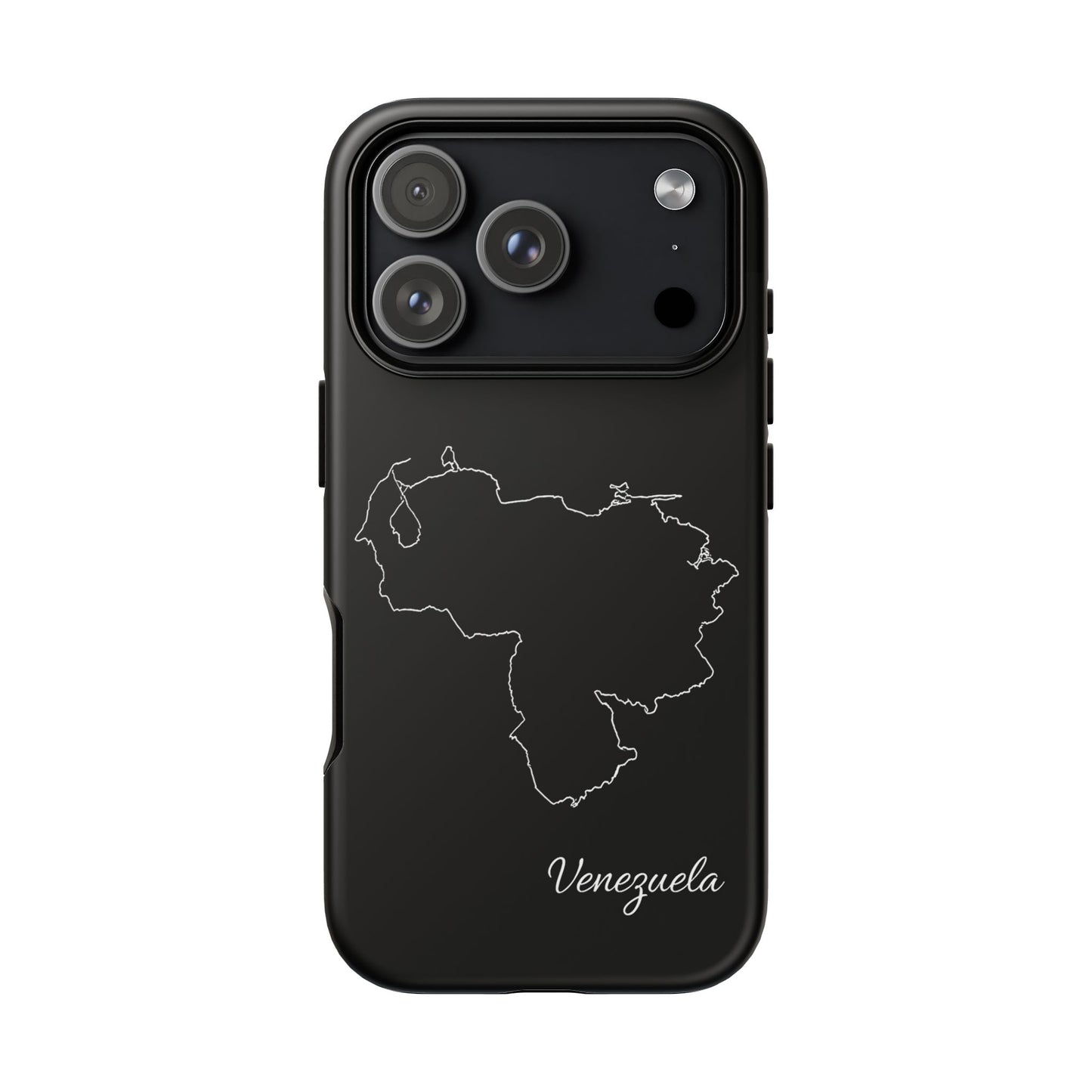 Venezuela Outline Phone Case – Minimal Country Map Tough Case (iPhone, Samsung, Pixel)