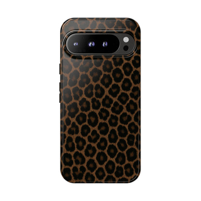 Brown Leopard Print Phone Case | Classic Animal Print Aesthetic Tough Protective Case