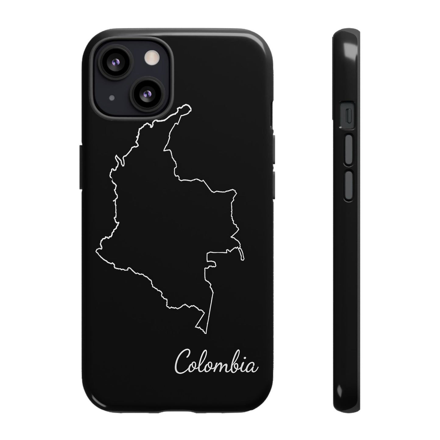 Colombia Outline Phone Case – Minimal Country Map Tough Case (iPhone, Samsung, Pixel)