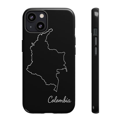Colombia Outline Phone Case – Minimal Country Map Tough Case (iPhone, Samsung, Pixel)