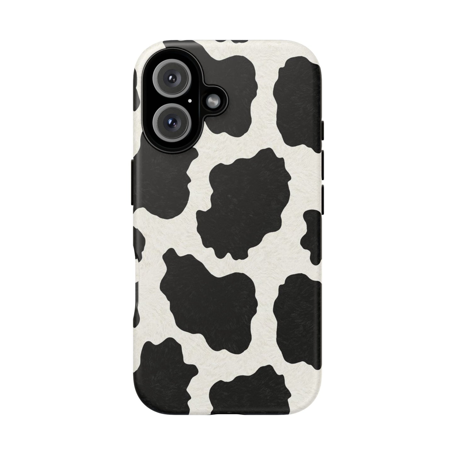 Black & White Cow Print Phone Case | Aesthetic Tough Protective Case