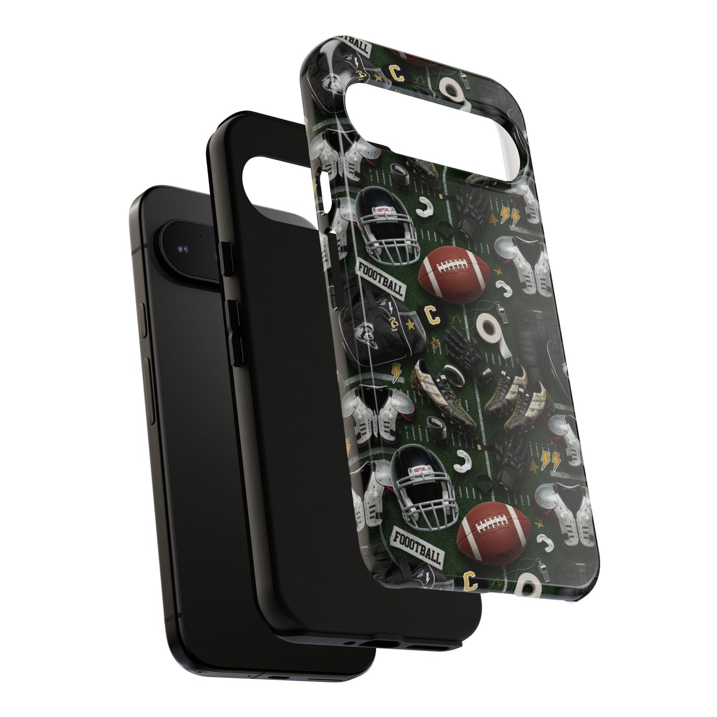 Football Pattern Phone Case – Sports Fan Tough Protective Game Day Case