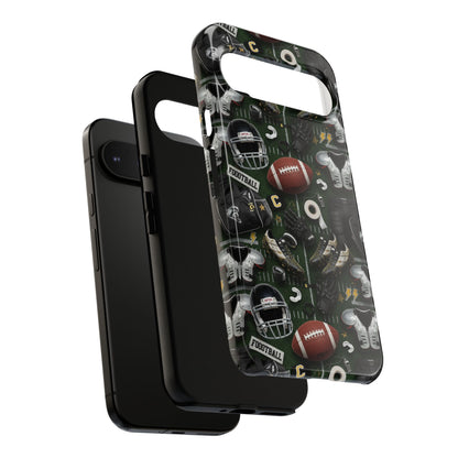Football Pattern Phone Case – Sports Fan Tough Protective Game Day Case