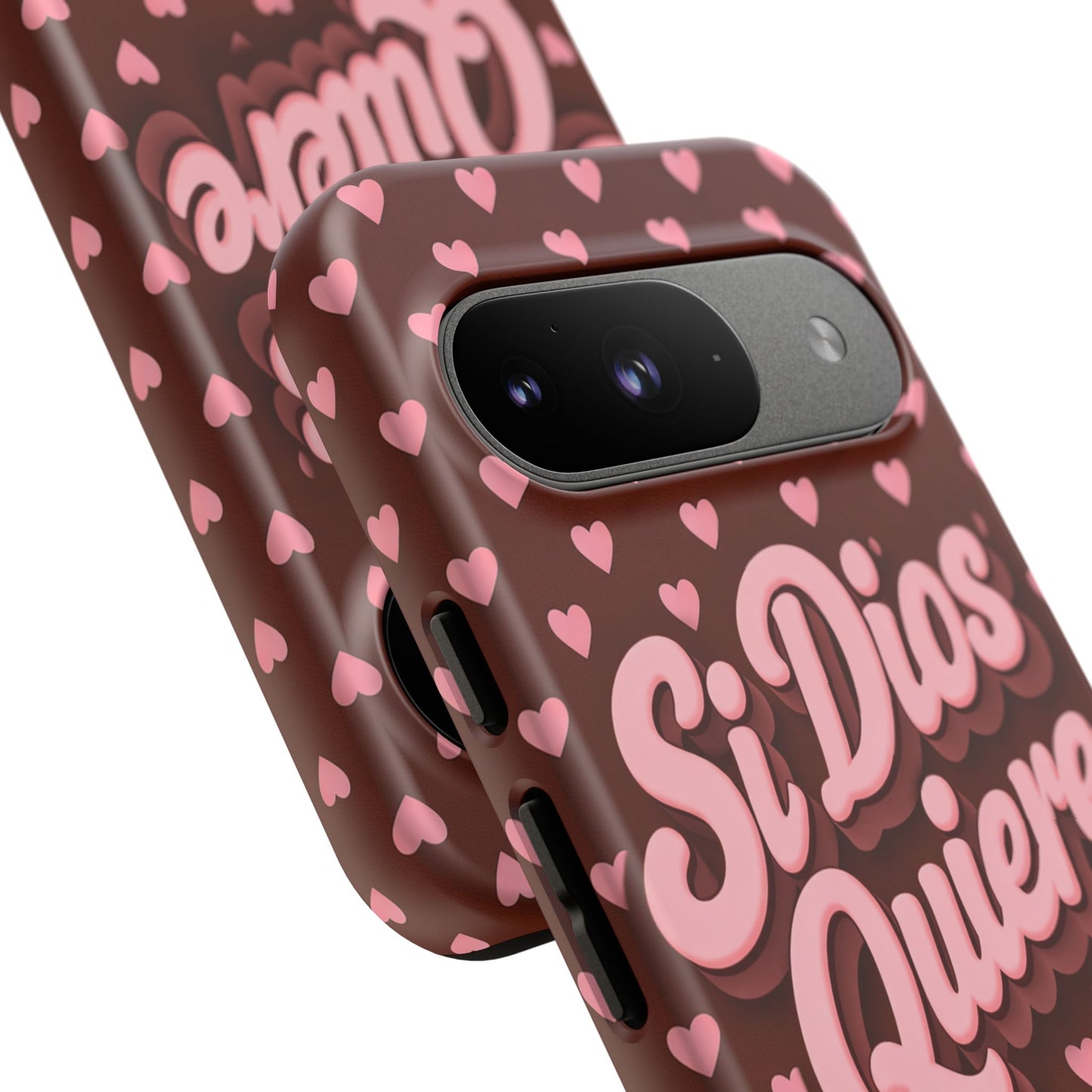 Si Dios Quiere Phone Case Latina Aesthetic Pink Hearts iPhone Samsung