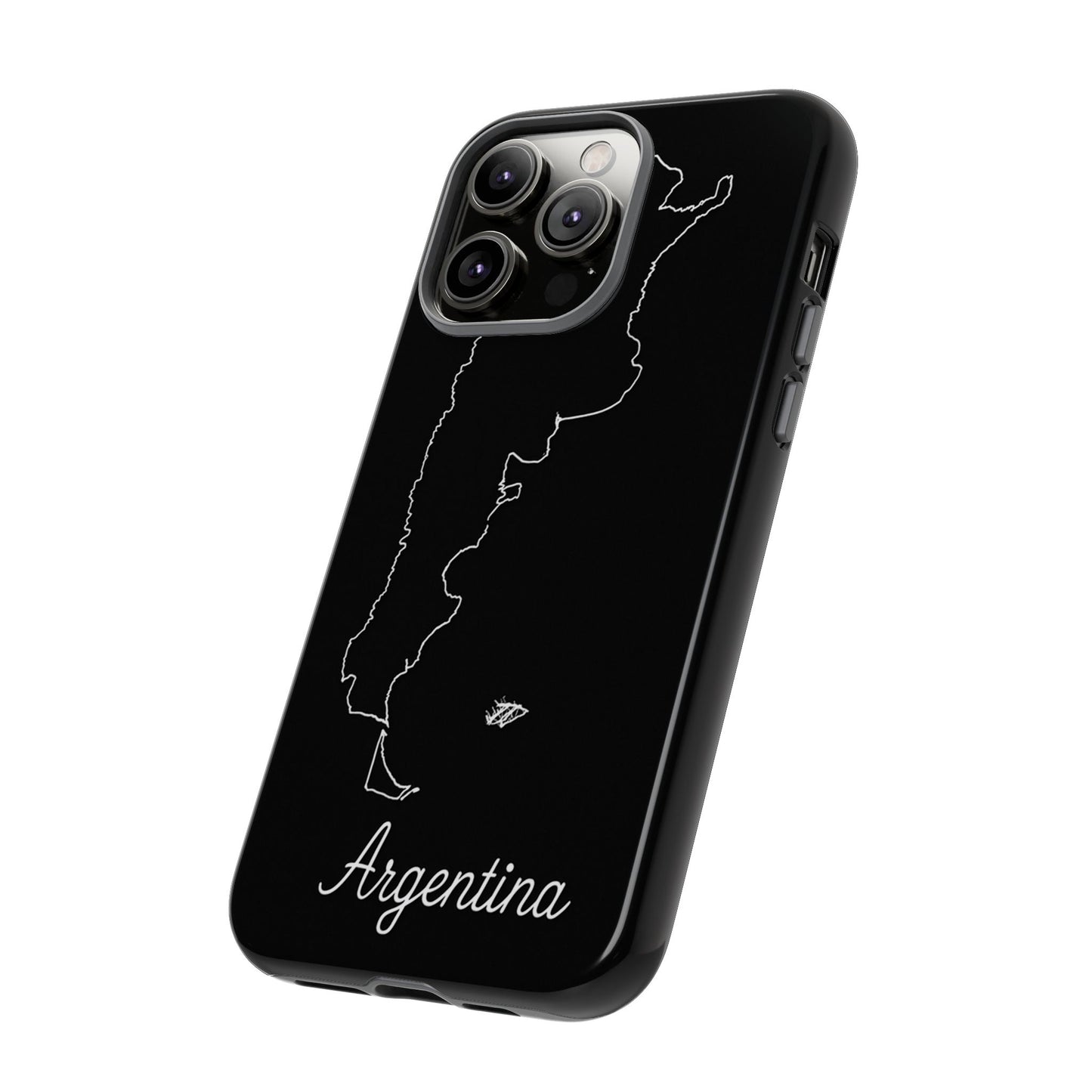 Argentina Outline Phone Case – Minimal Country Map Tough Case (iPhone, Samsung, Pixel)