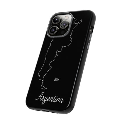 Argentina Outline Phone Case – Minimal Country Map Tough Case (iPhone, Samsung, Pixel)