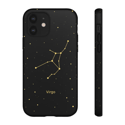 Virgo Zodiac Constellation Phone Case – Luxe Gold Celestial Cover