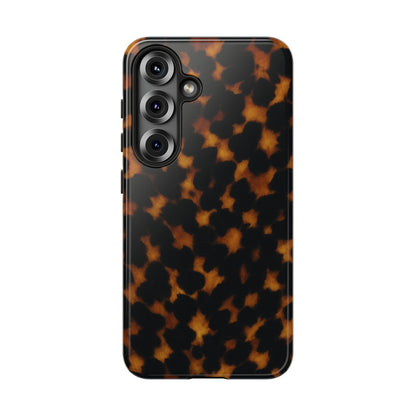 Tortoiseshell Phone Case – Brown Leopard Pattern Luxury Tough Protective Case