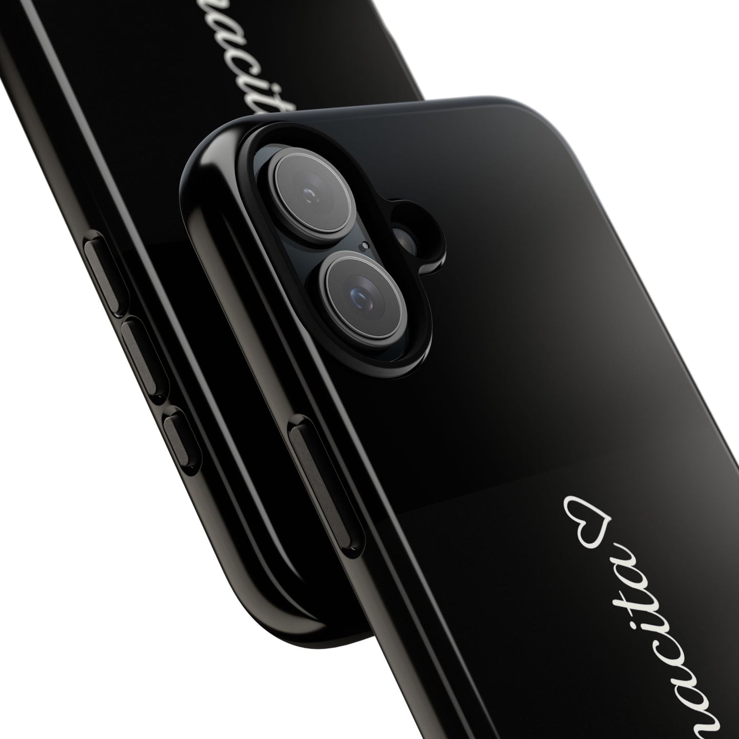 Mamacita Script Phone Case | Minimal Black Tough Case | Sleek Aesthetic Cover