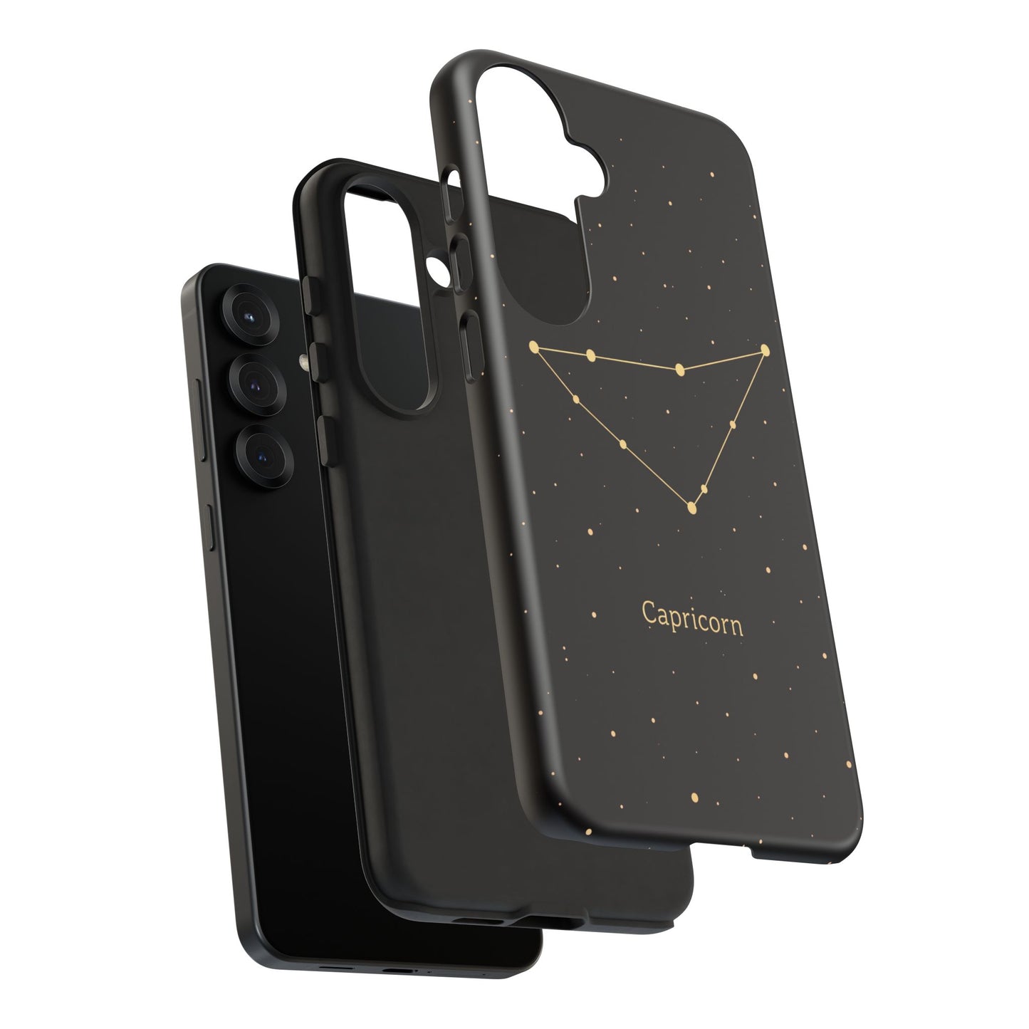 Capricorn Zodiac Constellation Phone Case – Luxe Gold Celestial Cover