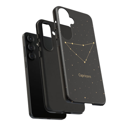 Capricorn Zodiac Constellation Phone Case – Luxe Gold Celestial Cover