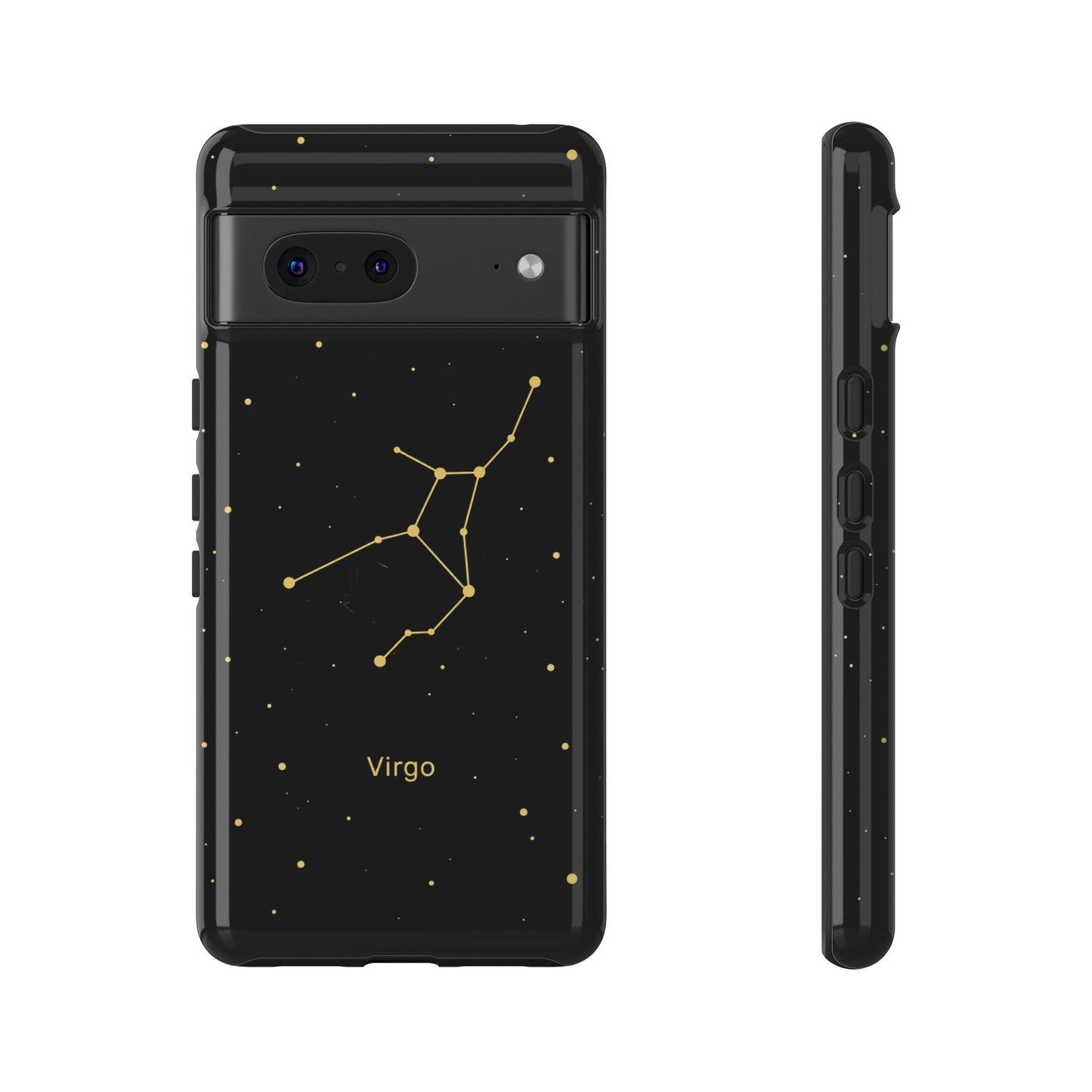 Virgo Zodiac Constellation Phone Case – Luxe Gold Celestial Cover