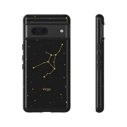 Virgo Zodiac Constellation Phone Case – Luxe Gold Celestial Cover