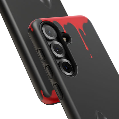 Dark Feminine Red Drip Phone Case – Gothic Glam Tough Cover
