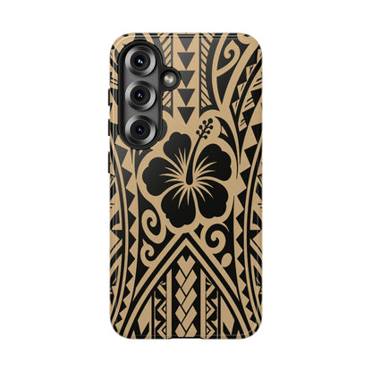 Polynesian Tribal Hawaiin Hibiscus Phone Case for iPhone Samsung Galaxy