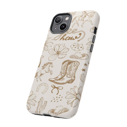 Western Cowgirl Phone Case for iPhone Samsung Galaxy Pixel Tough Case