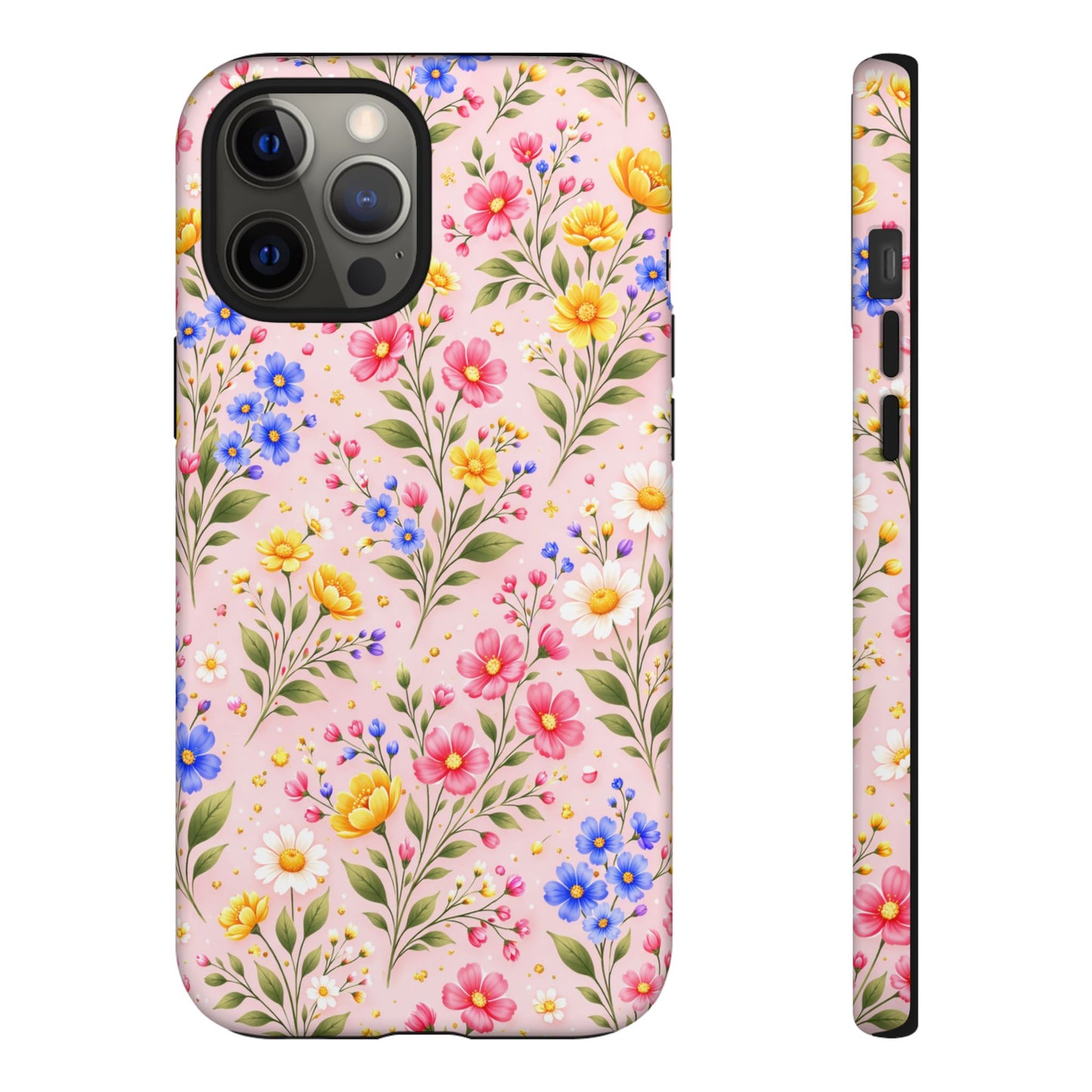 Wildflower Floral Phone Case Vintage Spring Meadow Tough Cover