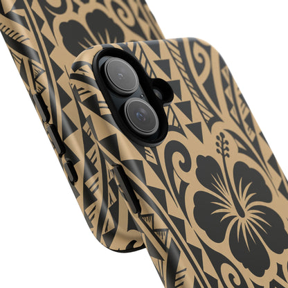 Polynesian Tribal Hawaiin Hibiscus Phone Case for iPhone Samsung Galaxy