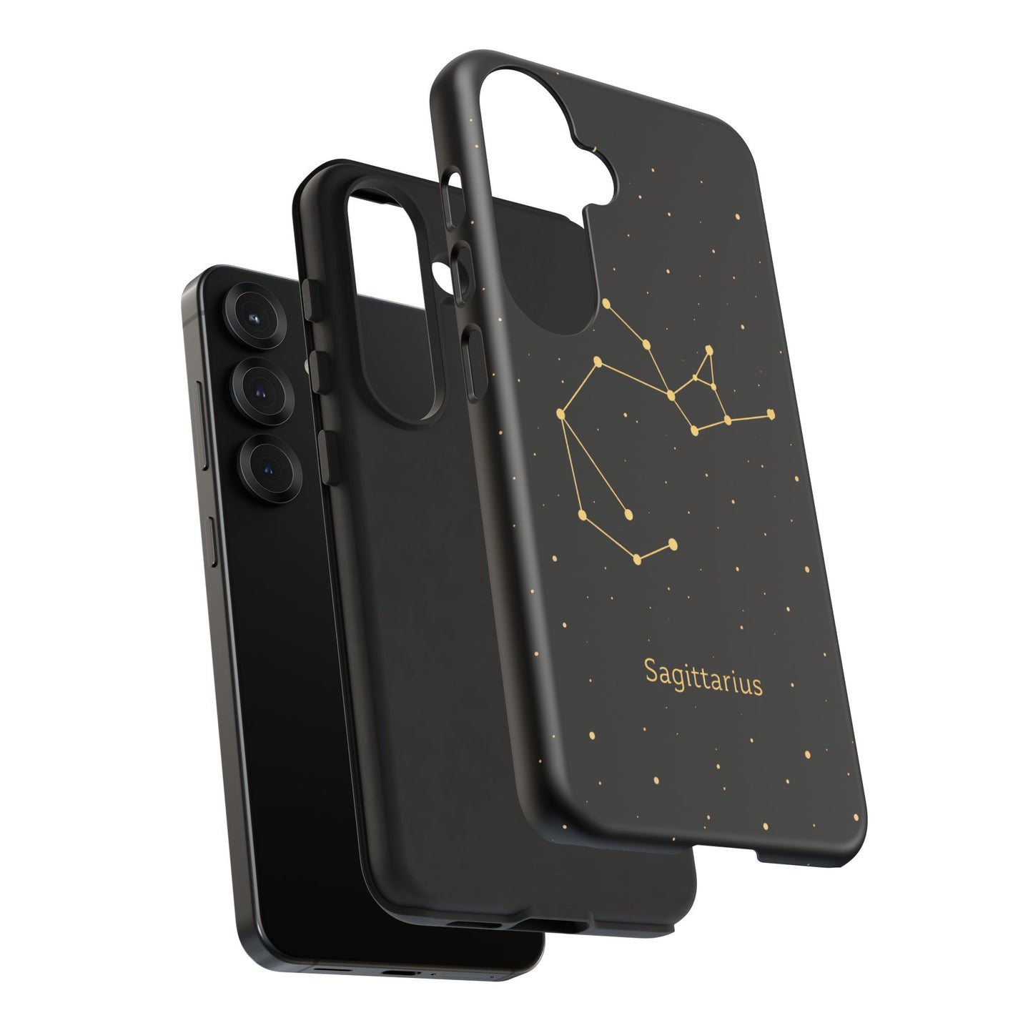 Sagittarius Zodiac Constellation Phone Case – Luxe Gold Celestial Cover
