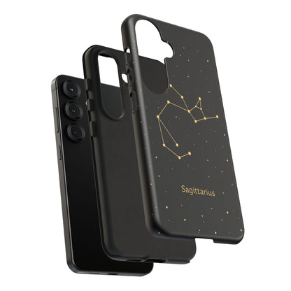 Sagittarius Zodiac Constellation Phone Case – Luxe Gold Celestial Cover