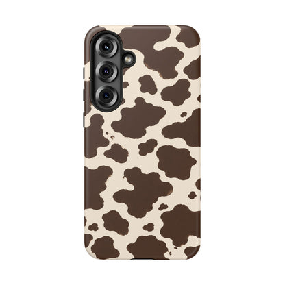 Western Cow Print Tough Phone Case for iPhone Samsung Galaxy Pixel