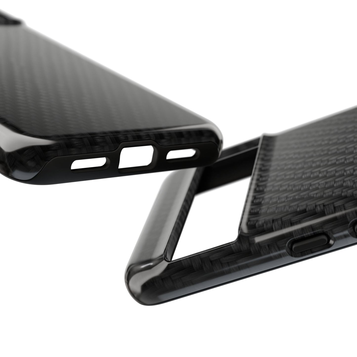 Carbon Fiber Inspired Phone Case – Rugged Slim Protective Tech Case for iPhone & Samsung