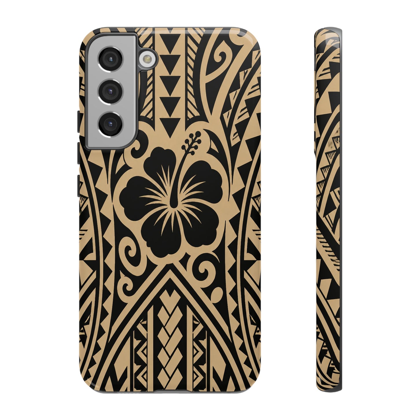 Polynesian Tribal Hawaiin Hibiscus Phone Case for iPhone Samsung Galaxy