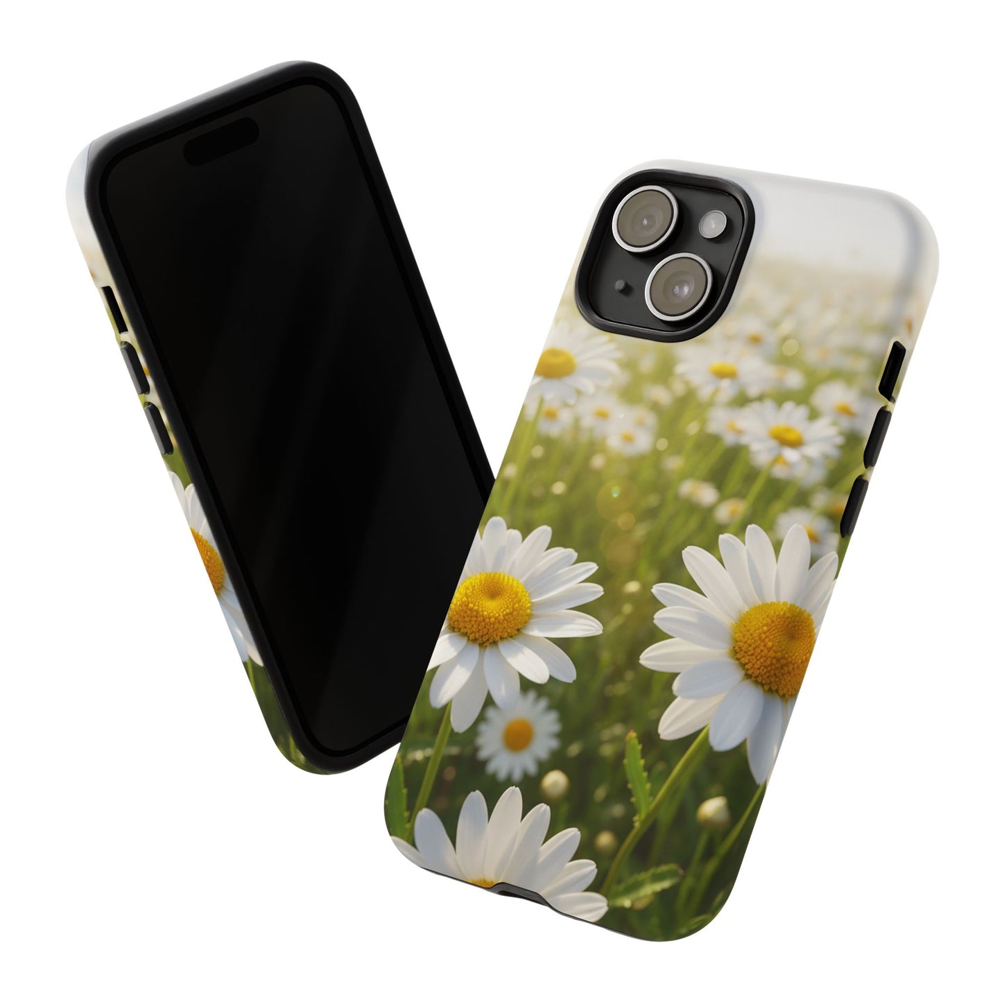 Daisy Phone Case – Floral Spring Field Tough Protective Case (iPhone, Samsung, Pixel)