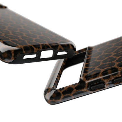 Brown Leopard Print Phone Case | Classic Animal Print Aesthetic Tough Protective Case