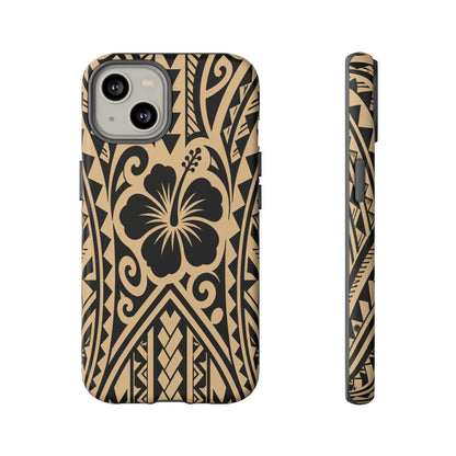 Polynesian Tribal Hawaiin Hibiscus Phone Case for iPhone Samsung Galaxy