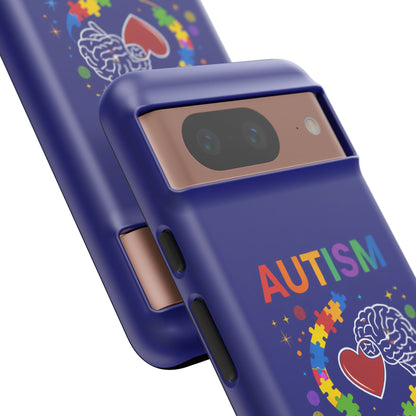 Autism Awareness Tough Case – "Love Connects All Pieces" Phone Case for Iphone, Samsung Galaxy and Pixel