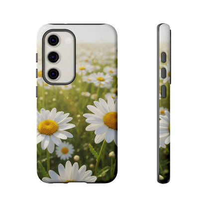 Daisy Phone Case – Floral Spring Field Tough Protective Case (iPhone, Samsung, Pixel)