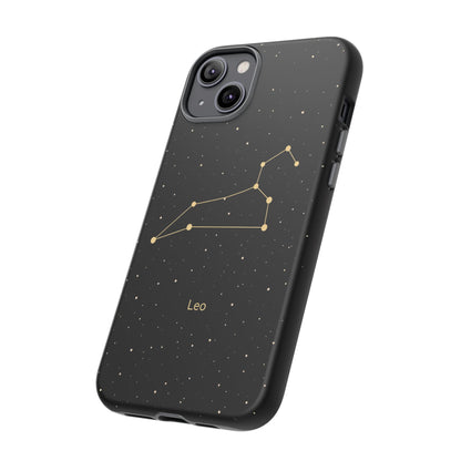 Leo Zodiac Constellation Phone Case – Luxe Gold Celestial Cover