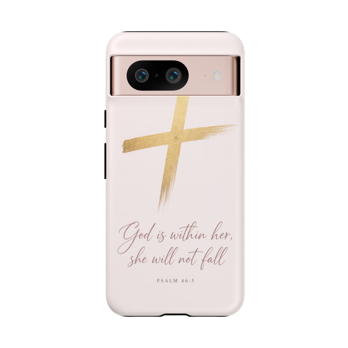 Psalm 46:5 God Is Within Her Christian Cross Phone Case Faith Gift