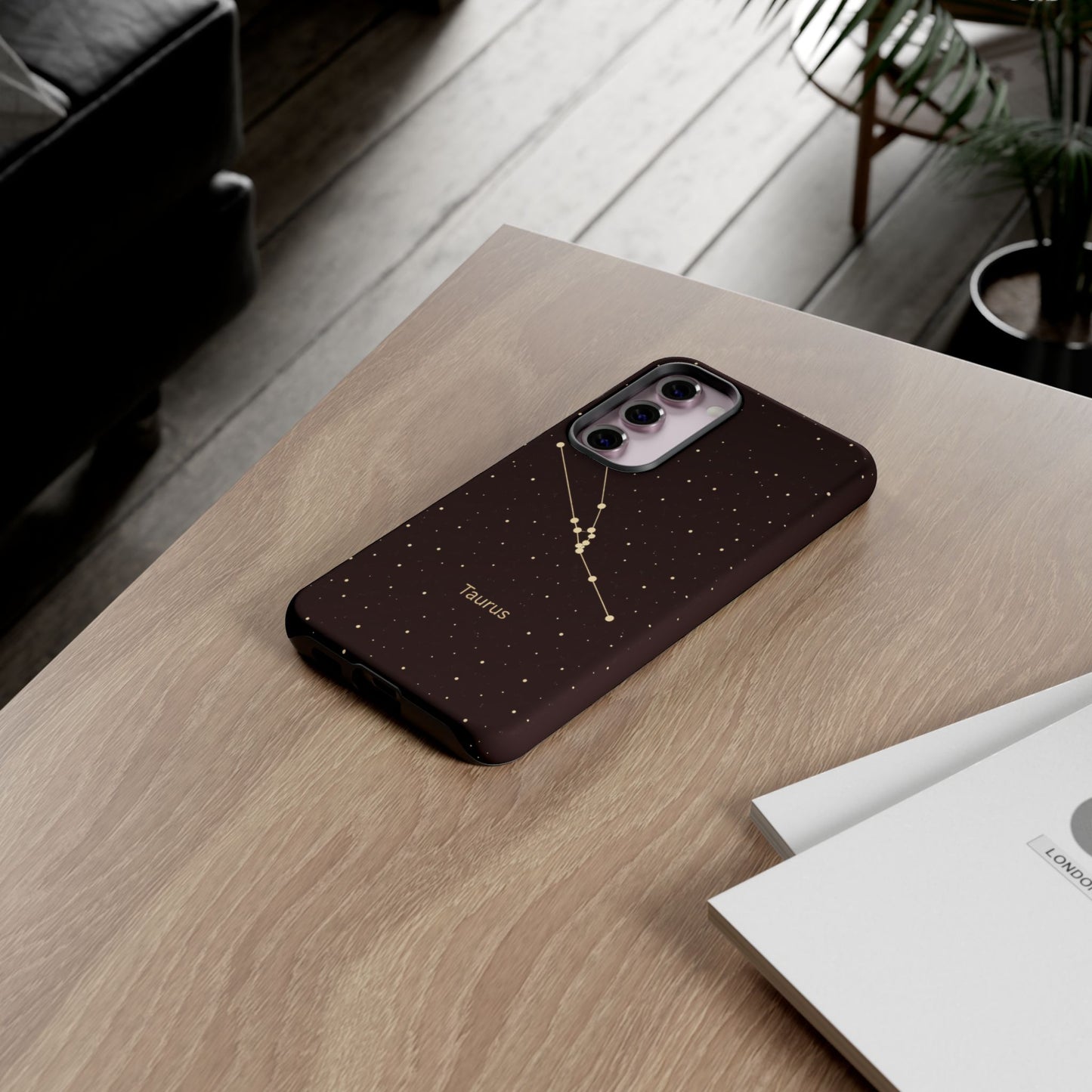 Taurus Zodiac Constellation Phone Case – Luxe Gold Celestial Cover